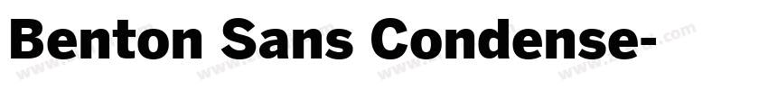 Benton Sans Condense字体转换